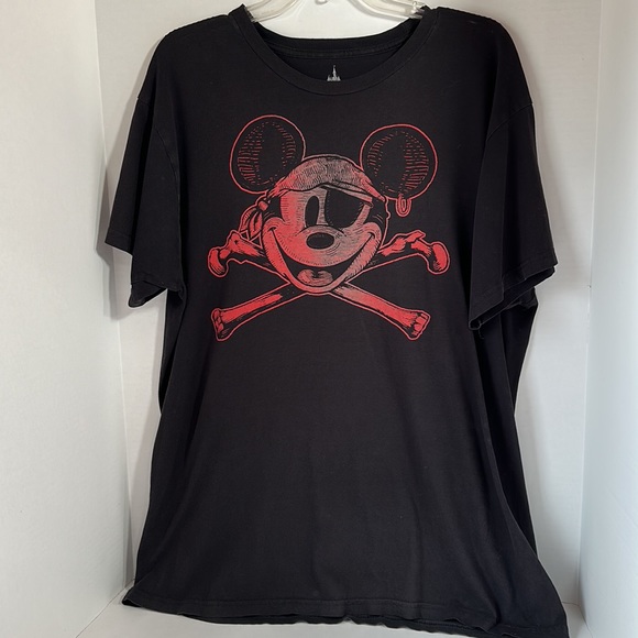 Disney Other - Mickey Mouse Disney black shirt sleeve  pirate shirt size large